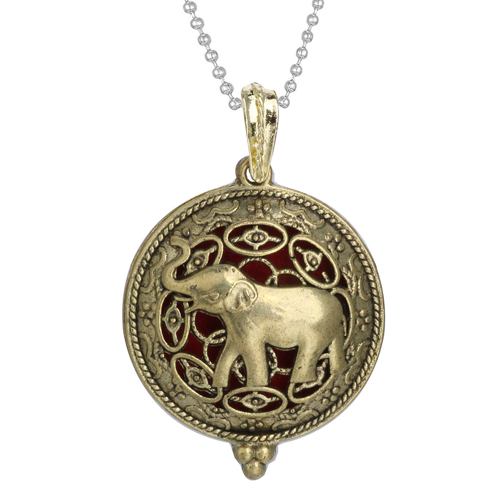 Woodland Aroma Diffuser Open Locket Pendant Necklace | Perfume, Essential Oil, Aromatherapy