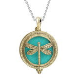 Woodland Aroma Diffuser Open Locket Pendant Necklace | Perfume, Essential Oil, Aromatherapy