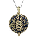 Woodland Aroma Diffuser Open Locket Pendant Necklace | Perfume, Essential Oil, Aromatherapy