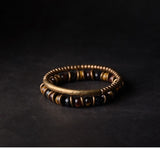 Tiger Eye Stone Bracelet Mixed Hammered Pure Copper Unisex Jewellery