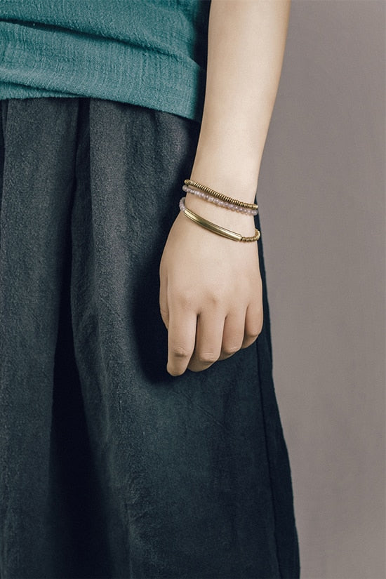 Agate Stone & Copper Handmade Bracelets Unisex Jewellery