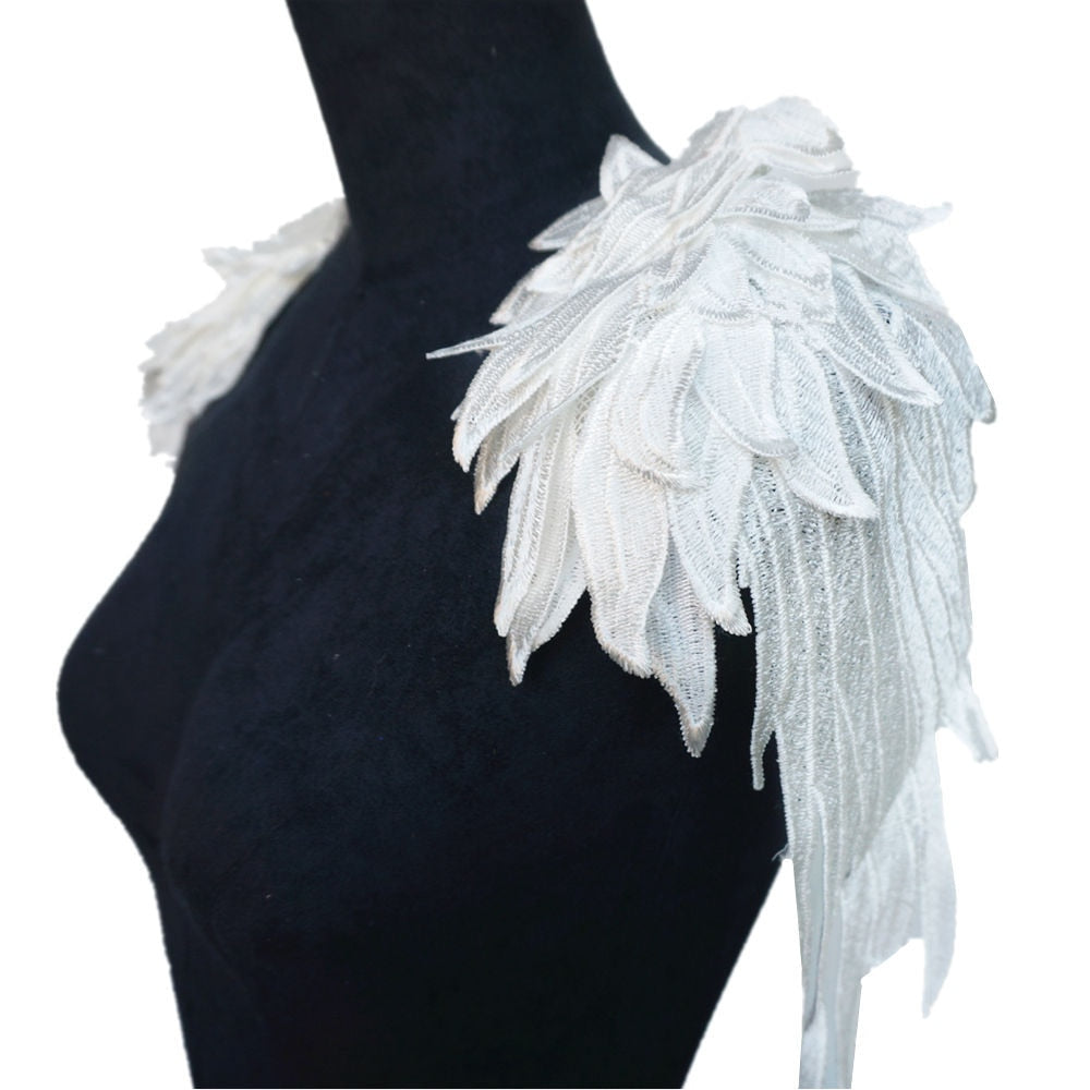 All the Colours Embroidery Appliqué Angel Wings