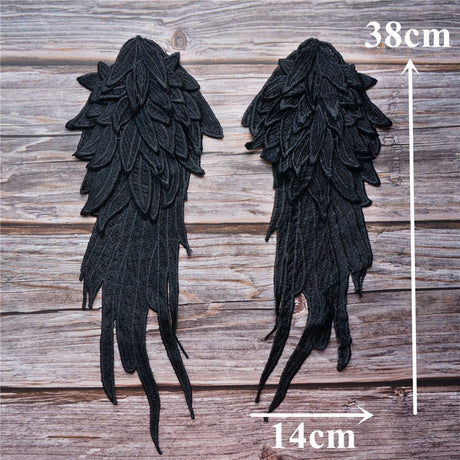 All the Colours Embroidery Appliqué Angel Wings
