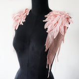 All the Colours Embroidery Appliqué Angel Wings
