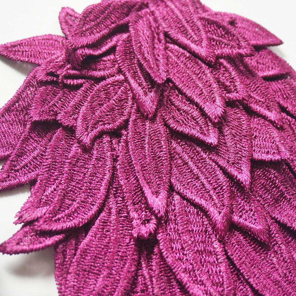 All the Colours Embroidery Appliqué Angel Wings
