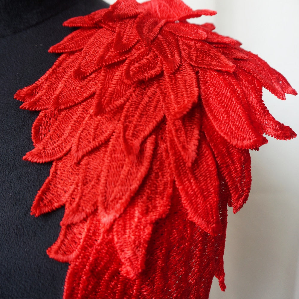 All the Colours Embroidery Appliqué Angel Wings