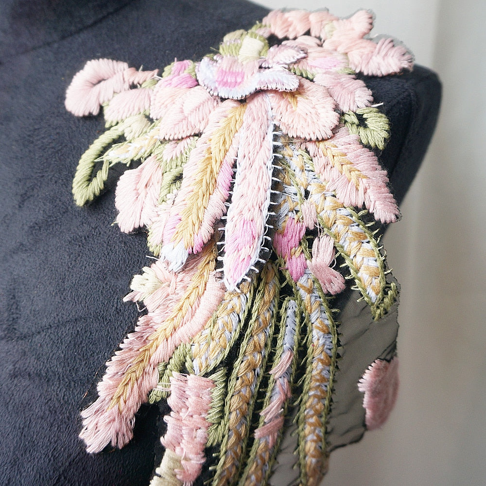All the Colours Embroidery Appliqué Angel Wings