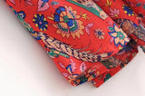 Peacock Print Summer Boho Dress Three Colours