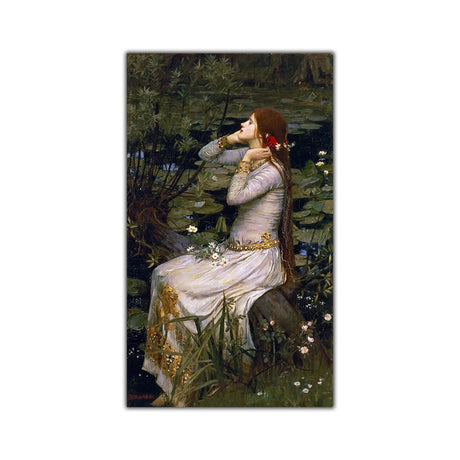 Ophelia by William Waterhouse (1894) Canvas Print Wall Decor