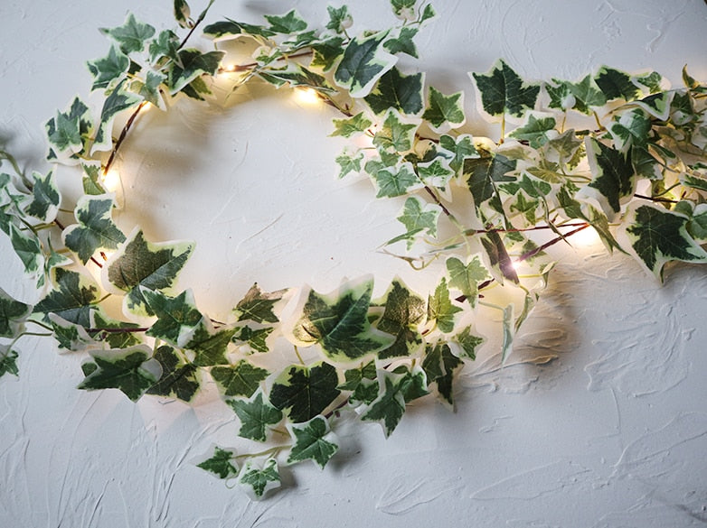 Ivy Eucalyptus Leaves Garland Led String Fairy Lights