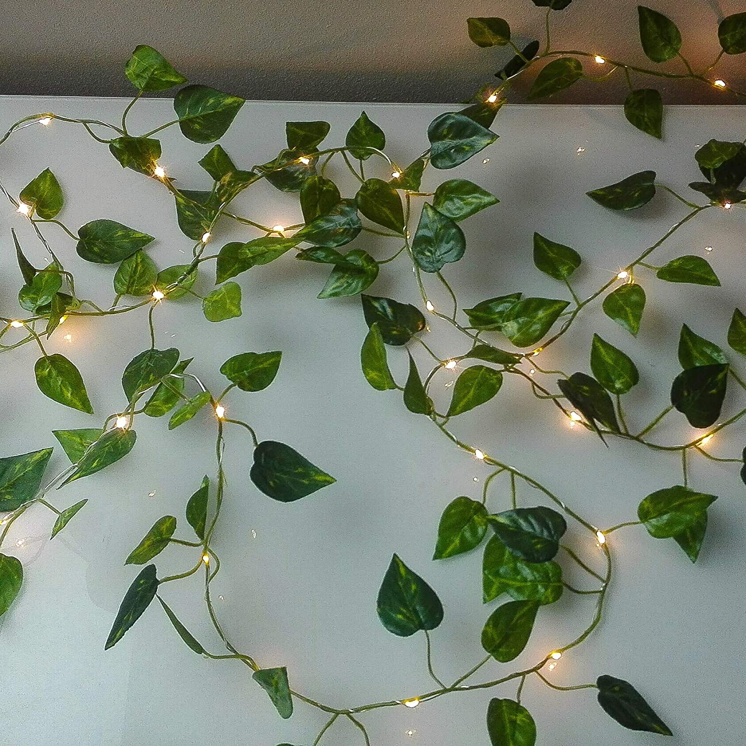 Ivy Eucalyptus Leaves Garland Led String Fairy Lights