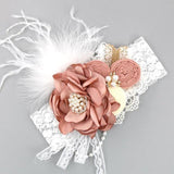 Vintage Flower Headband Baby Girls Headwraps - Woodland Gatherer