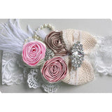 Vintage Flower Headband Baby Girls Headwraps - Woodland Gatherer