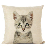 Cute Baby Animals Linen Cushion Covers