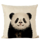 Cute Baby Animals Linen Cushion Covers