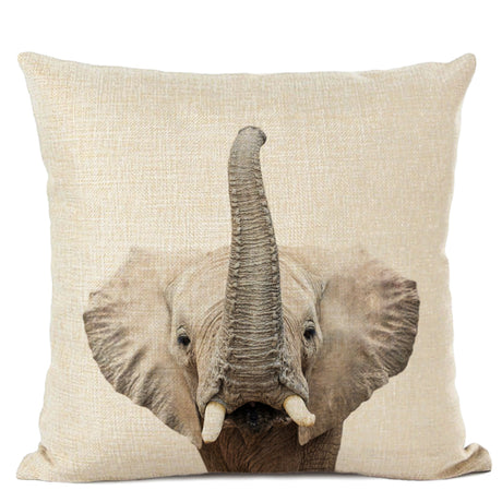 Cute Baby Animals Linen Cushion Covers