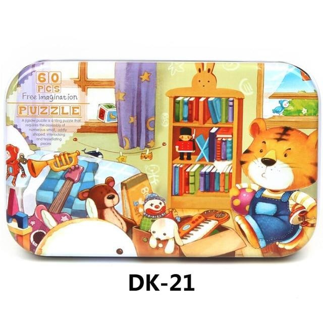 Puzzle Tins  60 Pieces Wooden Jigsaw Puzzles  36 To Collect