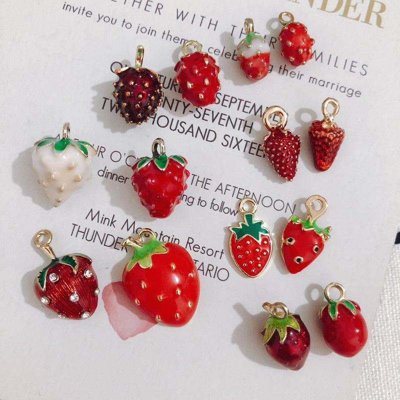 Strawberry Patch Charms Sets of Two