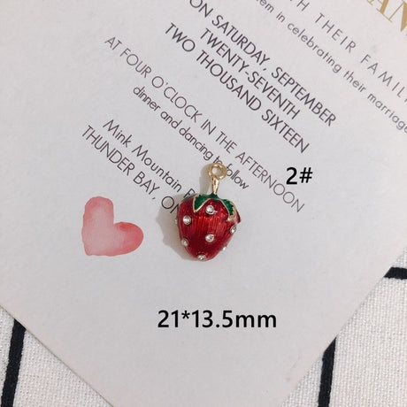 Strawberry Patch Charms Sets of Two