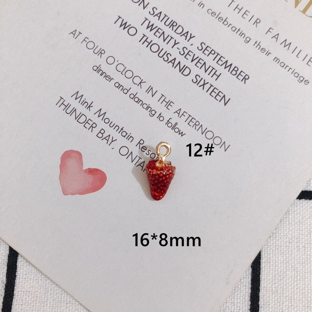 Strawberry Patch Charms Sets of Two