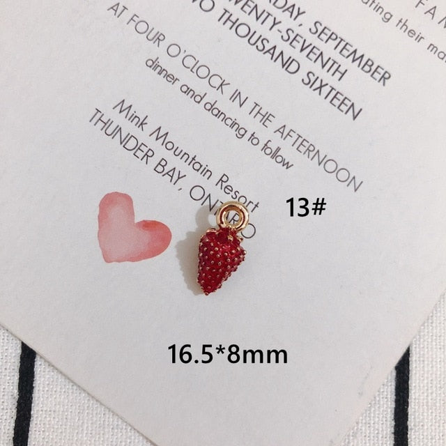 Strawberry Patch Charms Sets of Two