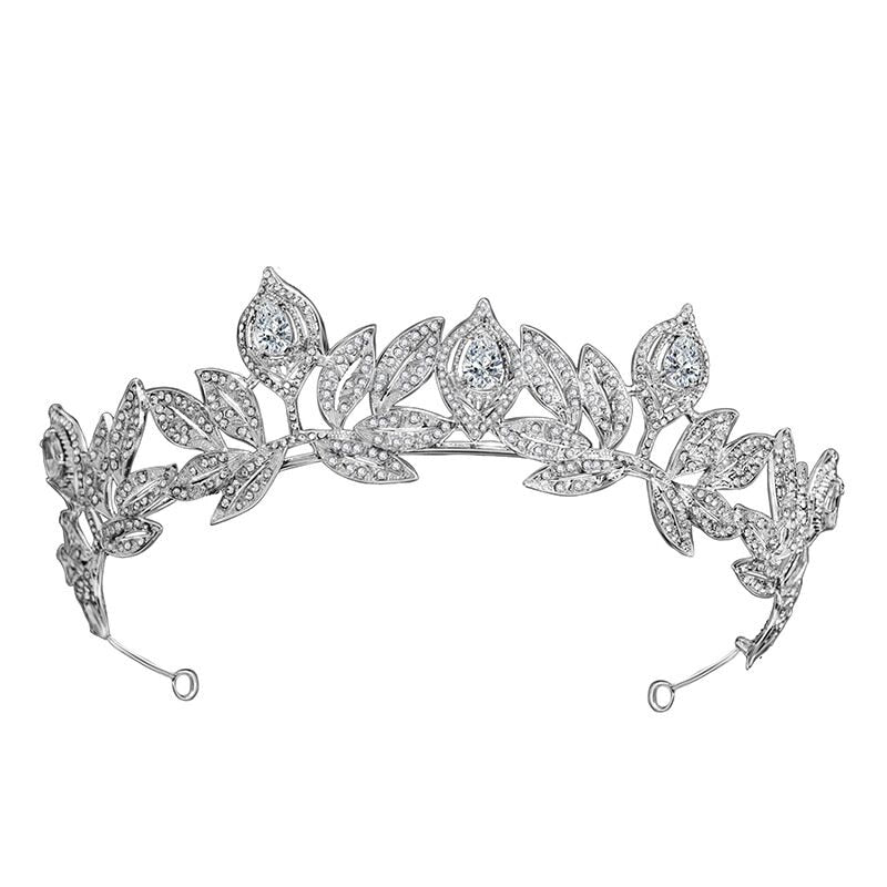 Ginny's Crystal Leaf Crown Bridal Tiara