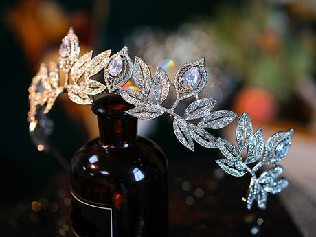 Ginny's Crystal Leaf Crown Bridal Tiara