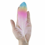 24 Glittery Gold Goose Feathers for Crafts - Woodland Gatherer