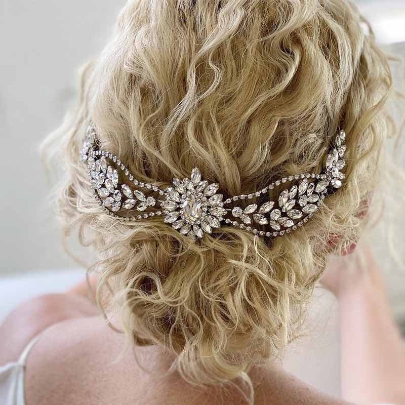 Crystal Hair Combs Tiara Bridal Wedding Hair Accessories