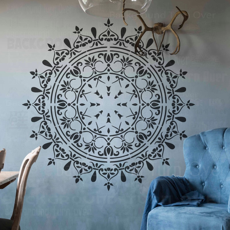 More Huge Mandala Wall Stencils