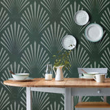 Large Wall Stencils Art Deco Shell