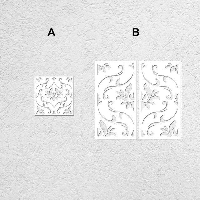 Large Wall Stencils Art Deco Shell
