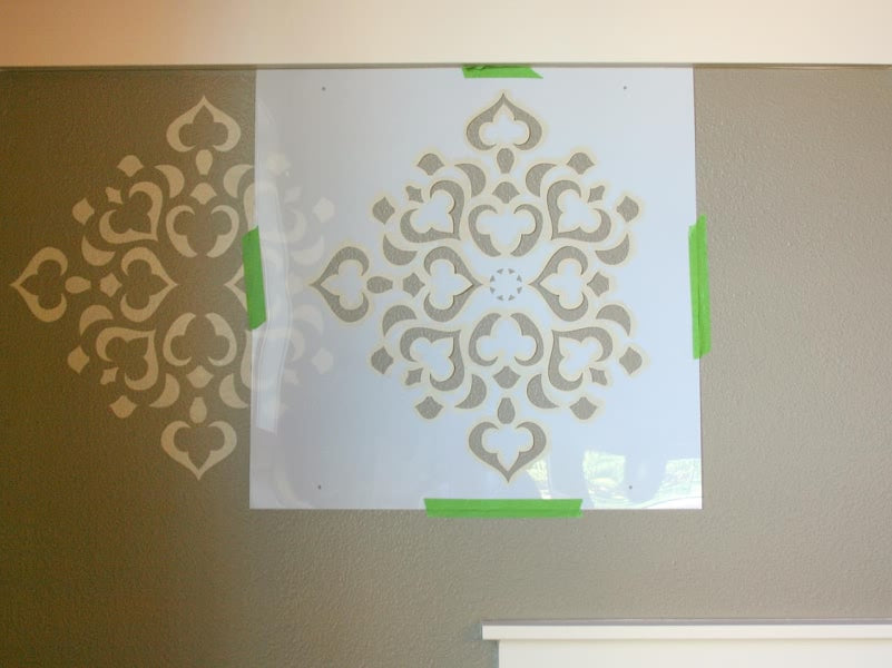 Large Wall Stencils Art Deco Shell