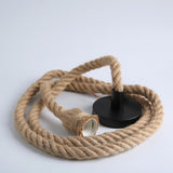 Hemp Rope Pendant Lights Industrial Hanging Lamp Light Fixtures