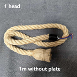 Hemp Rope Pendant Lights Industrial Hanging Lamp Light Fixtures