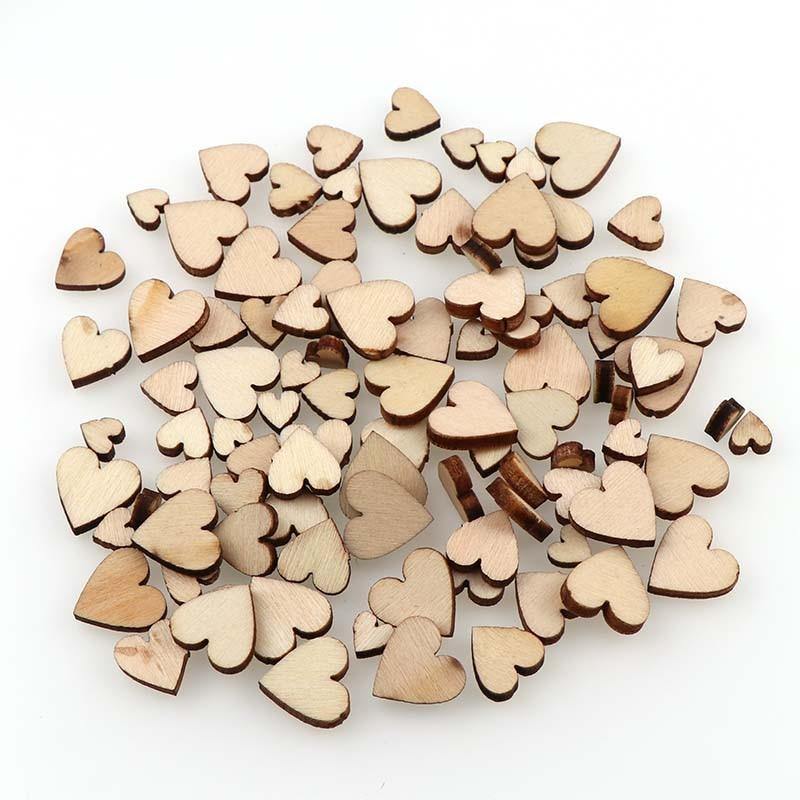 100 Wooden Hearts | DIY Craft Supplies - Woodland Gatherer