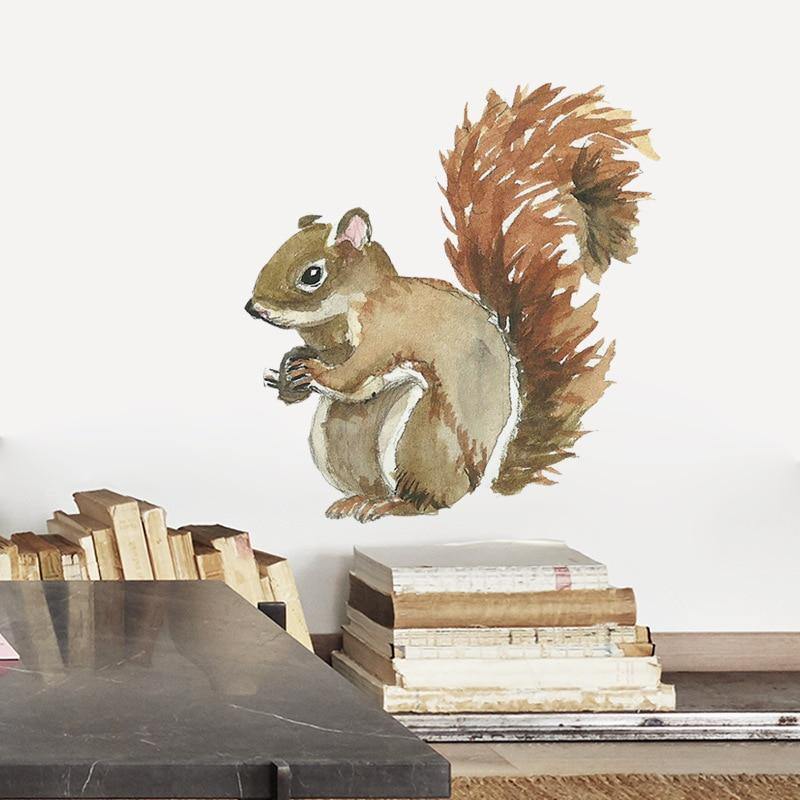 Cute Animals Nursery Wall Decor | Removable Wall Stickers - Woodland Gatherer