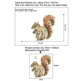 Cute Animals Nursery Wall Decor | Removable Wall Stickers - Woodland Gatherer