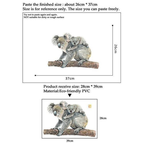 Cute Animals Nursery Wall Decor | Removable Wall Stickers - Woodland Gatherer