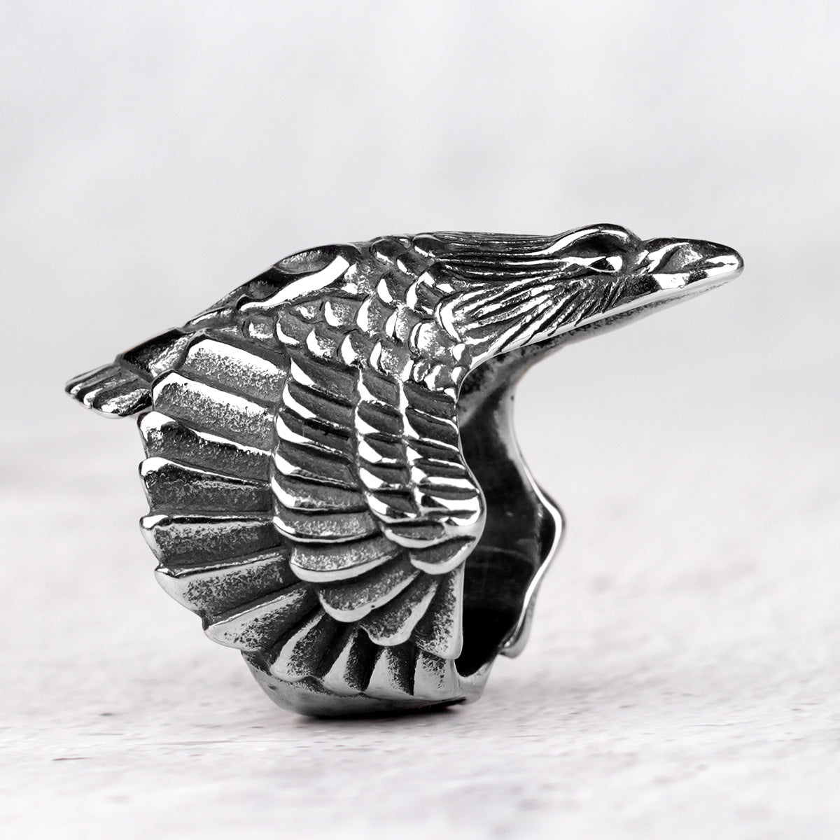 Flying Eagle Stainless Steel Men Rings