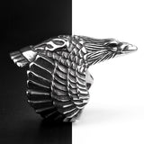 Flying Eagle Stainless Steel Men Rings