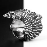 Flying Eagle Stainless Steel Men Rings