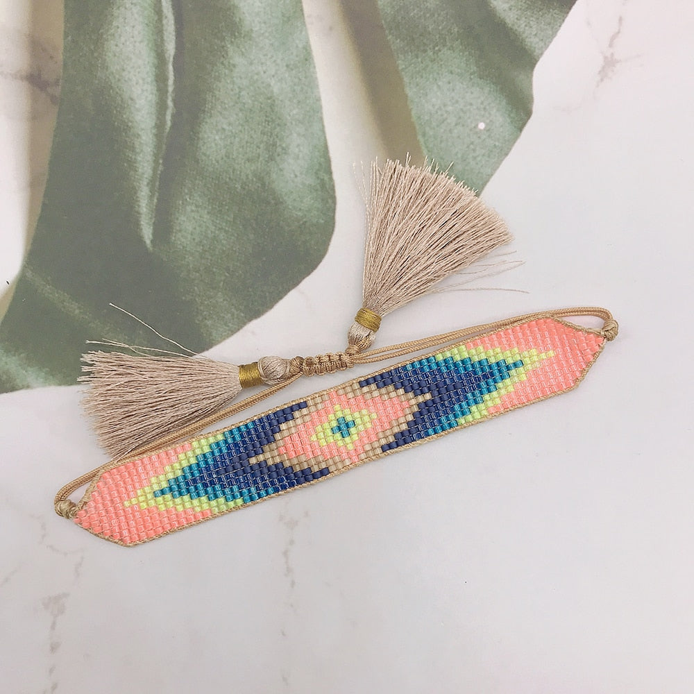 Handmade Glass Seed Bead Wristbands