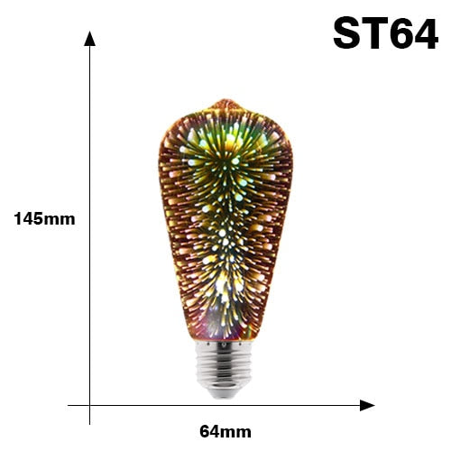 Starburst LED Fancy Schmancy Edison Light Bulbs