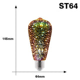 Starburst LED Fancy Schmancy Edison Light Bulbs