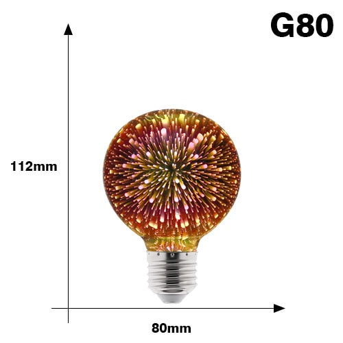 Starburst LED Fancy Schmancy Edison Light Bulbs