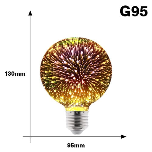 Starburst LED Fancy Schmancy Edison Light Bulbs