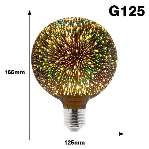 Starburst LED Fancy Schmancy Edison Light Bulbs