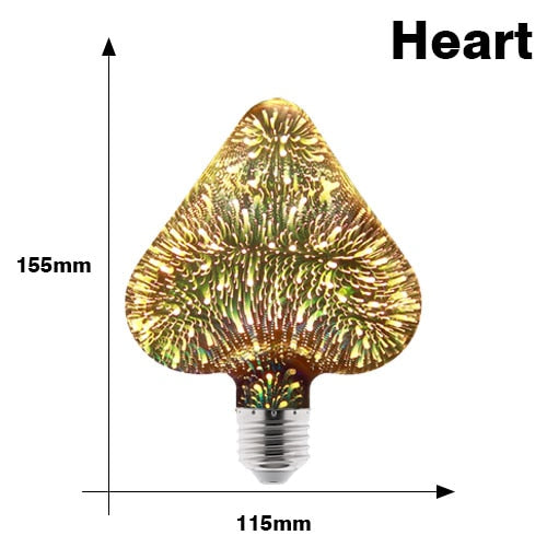 Starburst LED Fancy Schmancy Edison Light Bulbs
