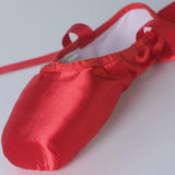 Girls & Womens Red & Pink Ballet Pointe Shoes | Satin Ballerina Ballet Shoes - Woodland Gatherer